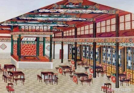 Ancient traditional opera stage.